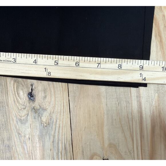 CHICO'S 1 / Size 8 Chino style Pull On Wide Leg Dress Career Pants in Black - Picture 7 of 8